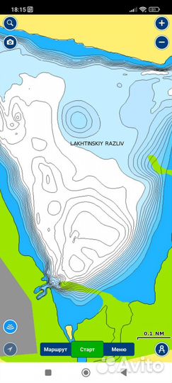 Карты глубин Navionics