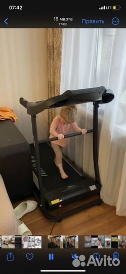 Беговая дорожка электрическая 120 кг