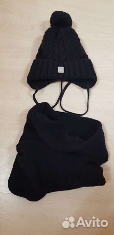 Комплект шапка и шарф детский