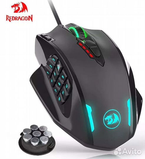 Игровая мышь redragon-M908 ммо с 17 кнопками