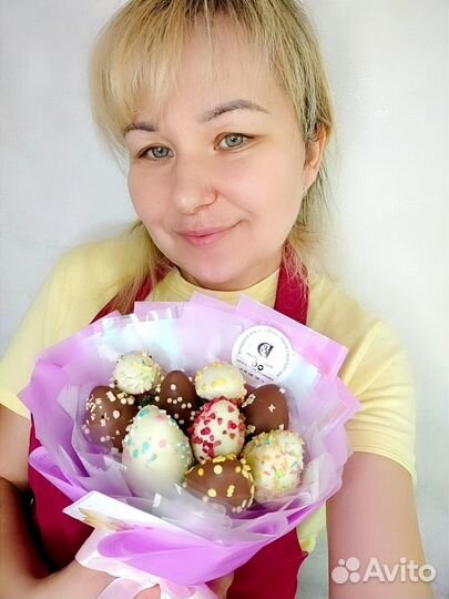 Букет из клубники в шоколаде