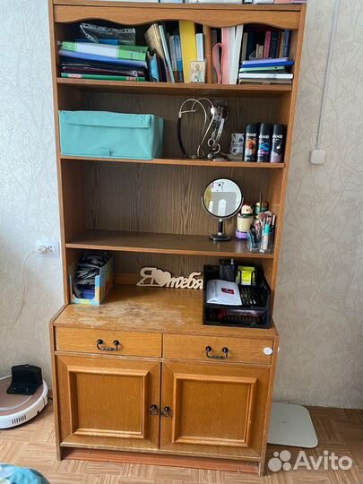 Книжный шкаф буфет ГДР винтаж