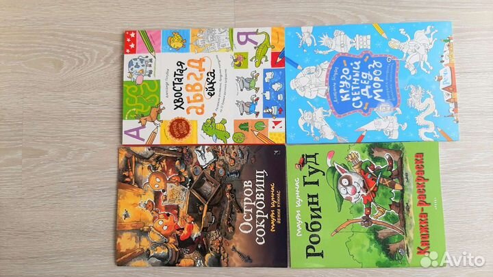 Детские книги и журналы с наклейками, находилки, л