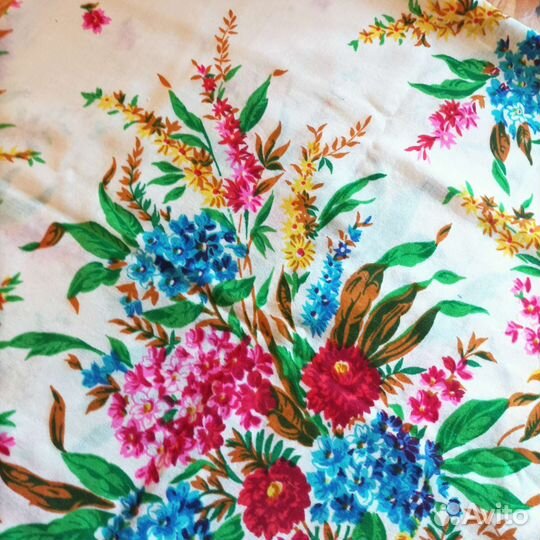 Павловопосадский платок шаль Букеты Е. Регунова