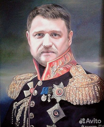 Портрет маслом на холсте по фотографии