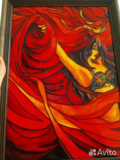 Витражная роспись, картина, панно 