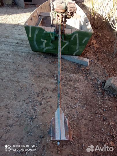 Лодка болотоход с мотором long tail