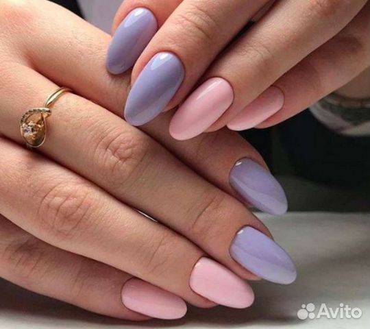 Маникюр с покрытием гель лак, наращивание