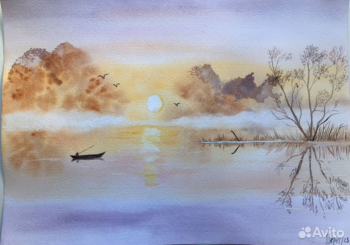 Картина акварелью 
