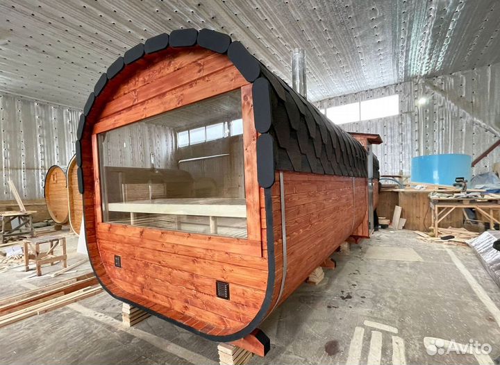 Баня квадро бочка под ключ