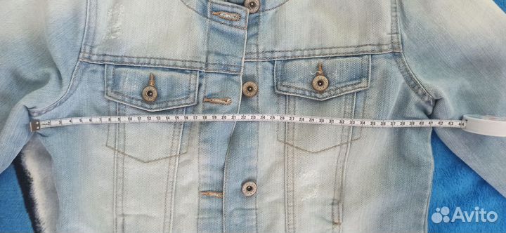 Джинсовая куртка для девочки 146 152 новая