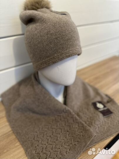 Шапка двойная кашемир