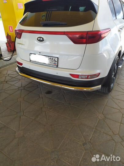 Защита заднего бампера