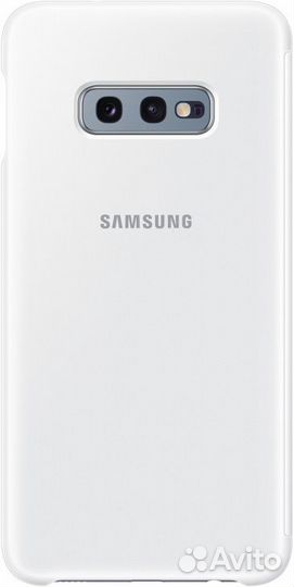 Оригинальный Чехол Clear View Samsung S10e (белый)