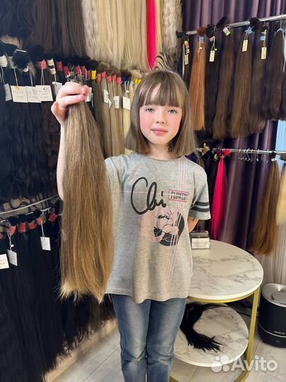 Детские волосы неокрас неокрашенные 50 гр 47 см