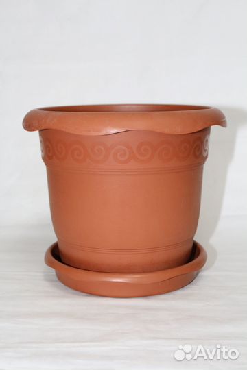 Кашпо с поддоном для комнатных растений 14 л