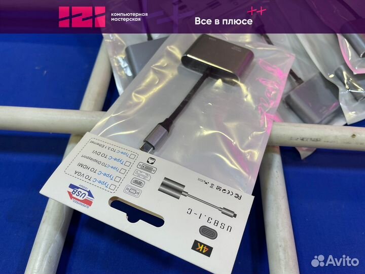 Новый aдаптер Type-с to hdmi-VGA 4k