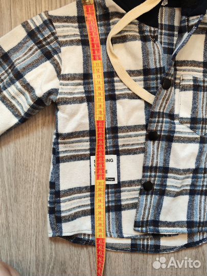 Фланелевая рубашка в клетку для мальчика