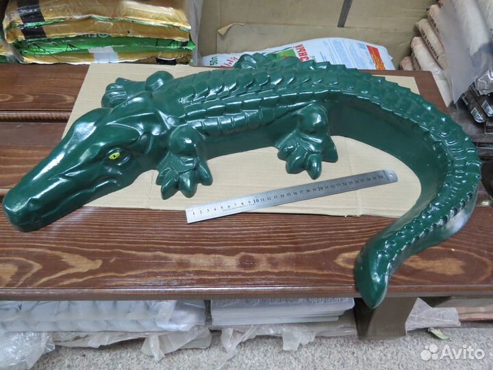 Ландшафтная фигура. крокодил. Бетон. Вес 25 кг