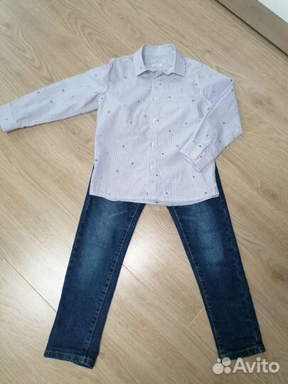 Рубашка, джинсы, брюки