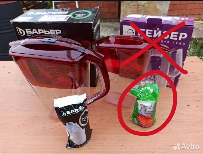 Кувшин для воды Гейзер фильтр Барьер фильтр-кувшин