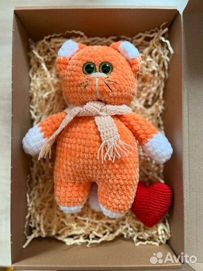 Мягкая игрушка кот,ручной работы