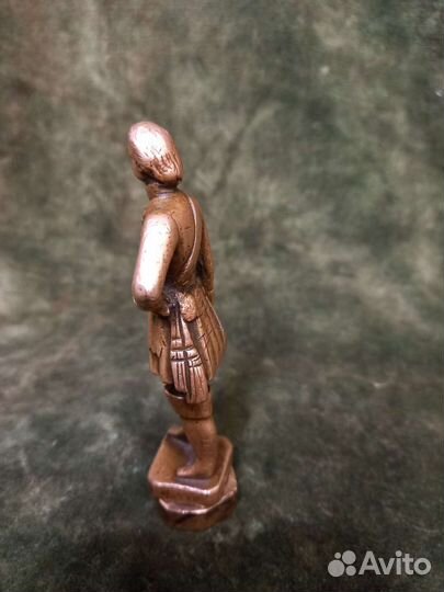 Редкая родовая печать, фигурка Петра l.18в Россия