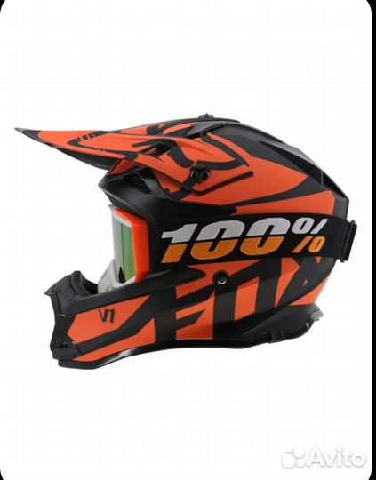 Кроссовый шлем fox