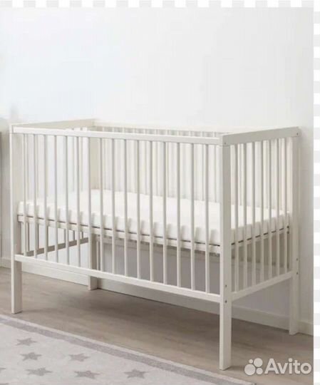 Детская кровать икеа Гулливер с матрасом