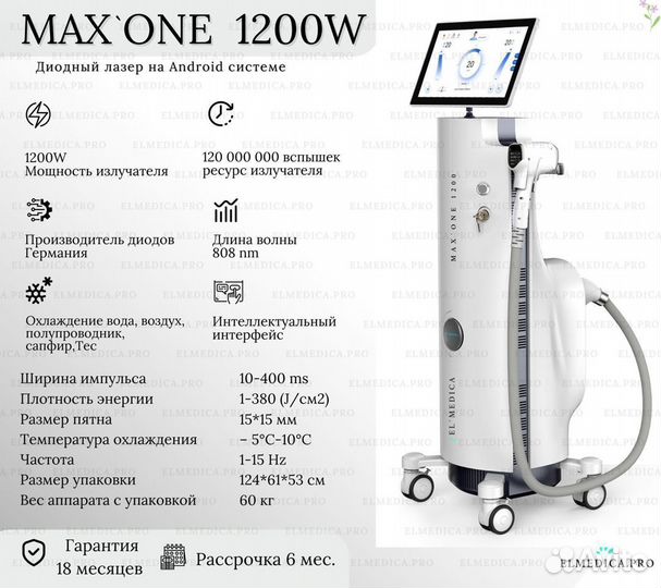 Диодный лазер MaxOne 1200W