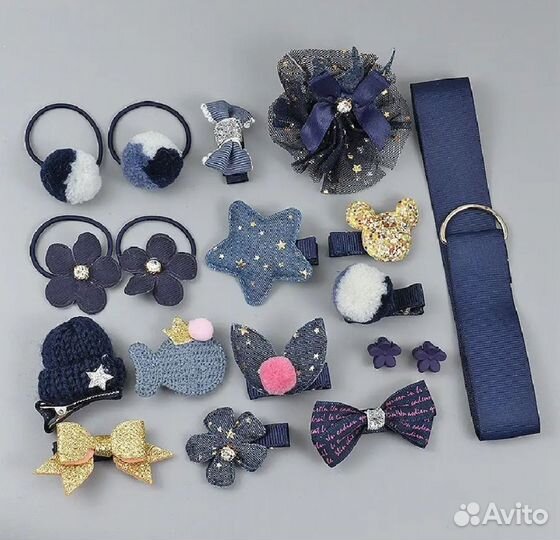 Набор резинок и заколок новый