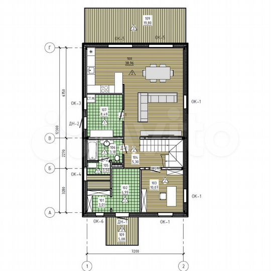Дом 170 м² на участке 12 сот.