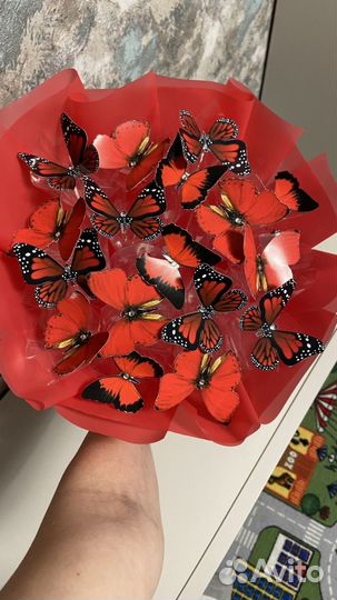 Букет из бабочек 17шт