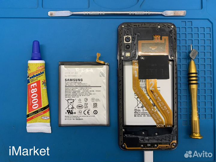 Замена аккумулятора Samsung A50; Ремонт Samsung
