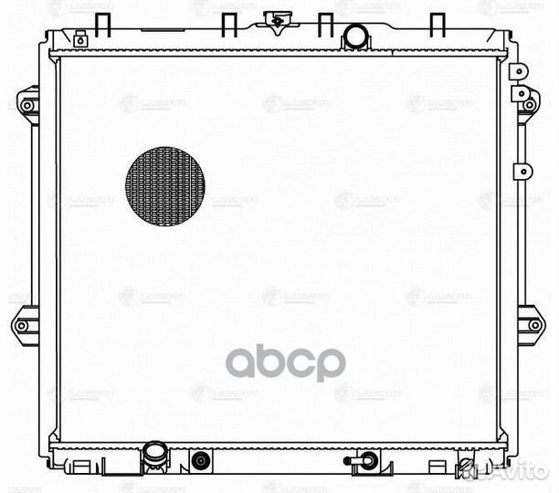 Радиатор охлаждения двигателя toyota land cruis
