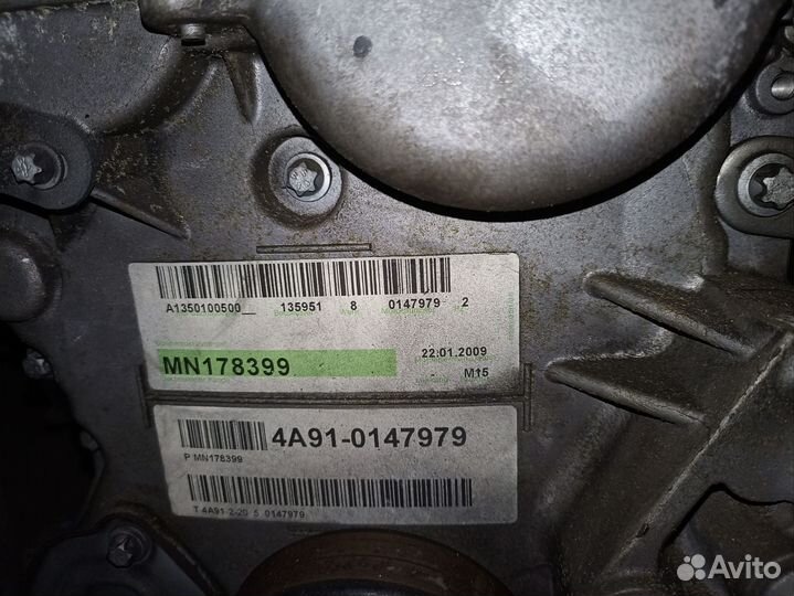 Двигатель 4A91 митсубиси лансер 10