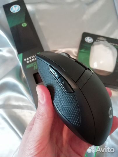 Мышка + коврик HP (комплект)