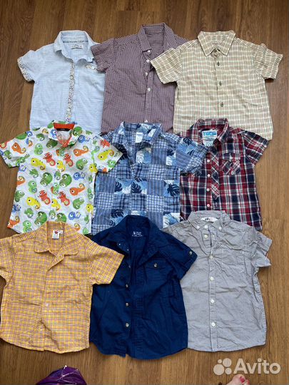Рубашка много 98 104