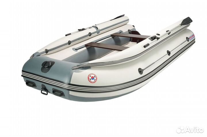 Лодка mishimo family lite 350 бело-серая
