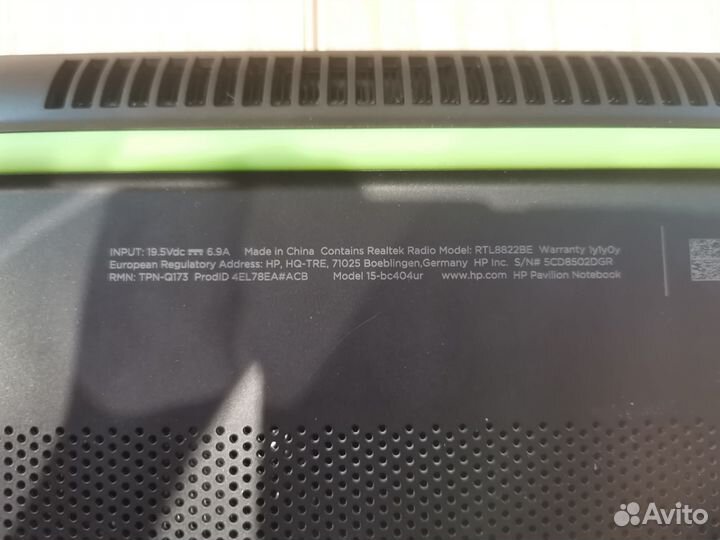 Ноутбук на запчасти