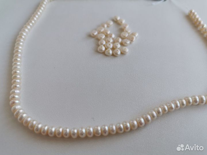 Бусины жемчуг гранат