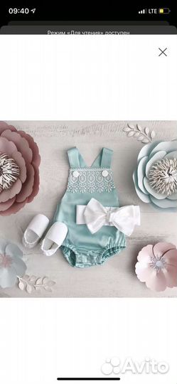Комплект: Топ, трусики, бант, моксы, 80 размер