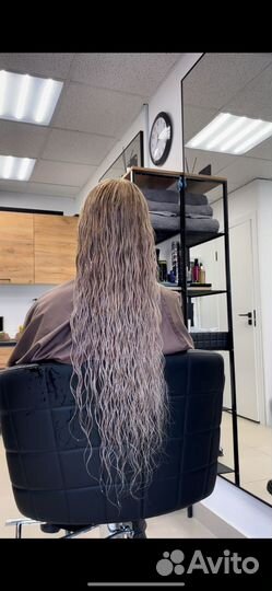 Волосы для наращивания 60 см блонд