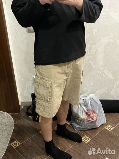 Широкие карго шорты y2k sk8 cargo
