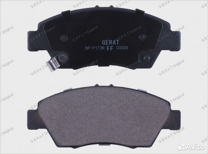 Тормозные колодки Gerat BP-F173N (передние) Normal