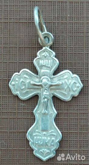Крестик серебро 925