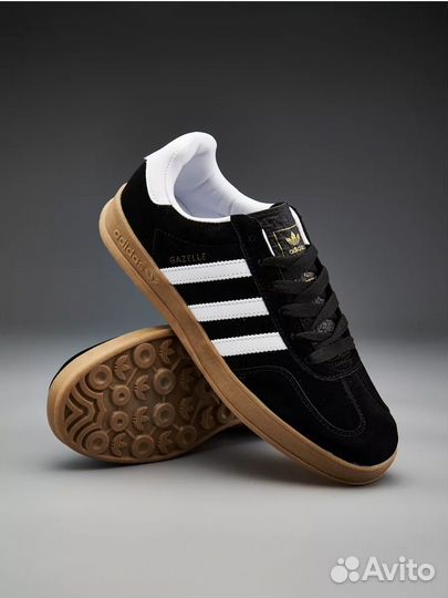 Кроссовки adidas gazelle красные и черные