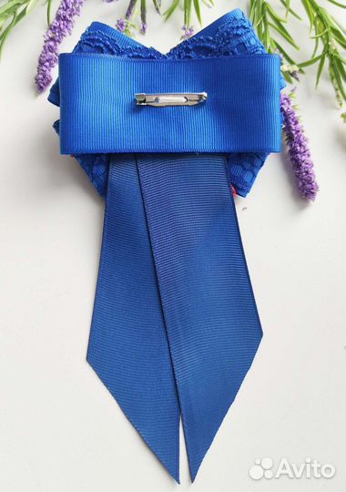 Галстук брошь для 23 школы. Клетка. Школьная форма