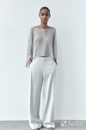 Трикотажная накидка из металлической сетки Zara