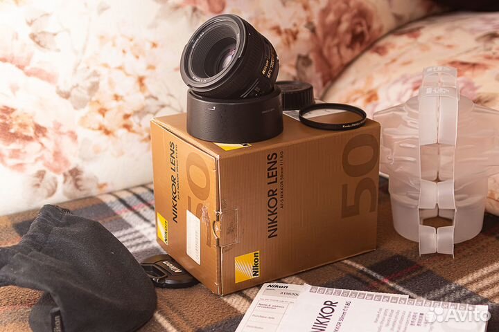 Объектив Nikon 50mm f/1.8G AF-S Nikkor, черный